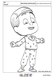 Pijamaskeliler boyama sayfaları